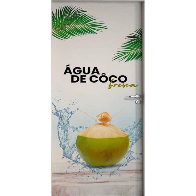 Adesivo Para Porta gua De Coco Fresca