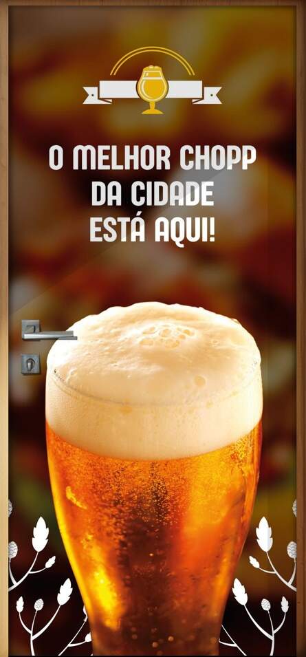 Adesivo Para Porta Para Bar O Melhor Chopp Da Cidade