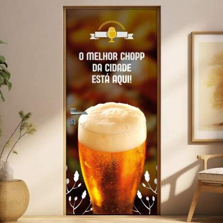 Adesivo Para Porta Para Bar O Melhor Chopp Da Cidade