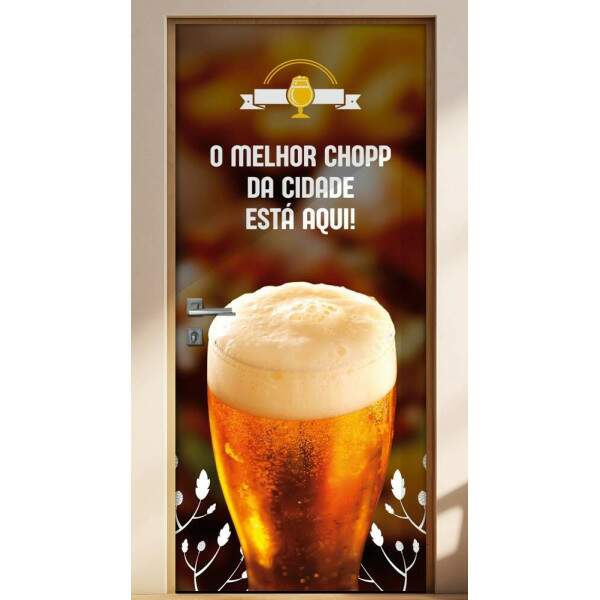 Adesivo Para Porta Para Bar O Melhor Chopp Da Cidade