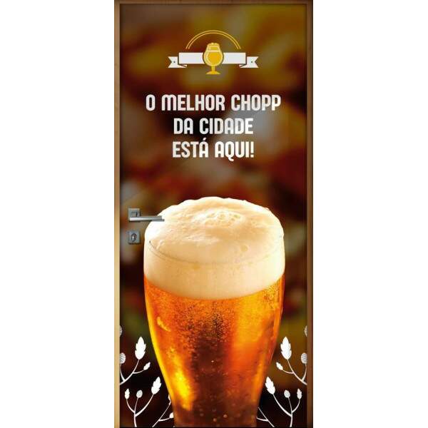 Adesivo Para Porta Para Bar O Melhor Chopp Da Cidade