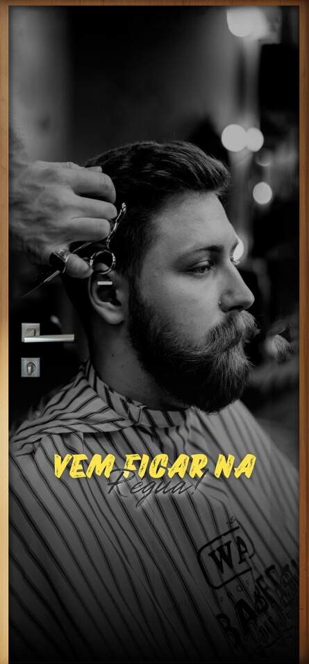 Adesivo Para Porta Para Barbearia Vem Ficar Na Rgua