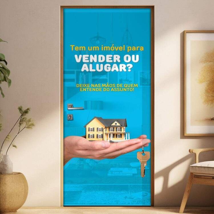 Adesivo Para Porta Para Imobiliria Vender Ou Alugar?