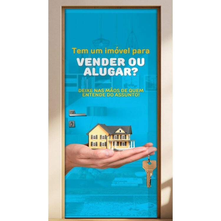Adesivo Para Porta Para Imobiliria Vender Ou Alugar?