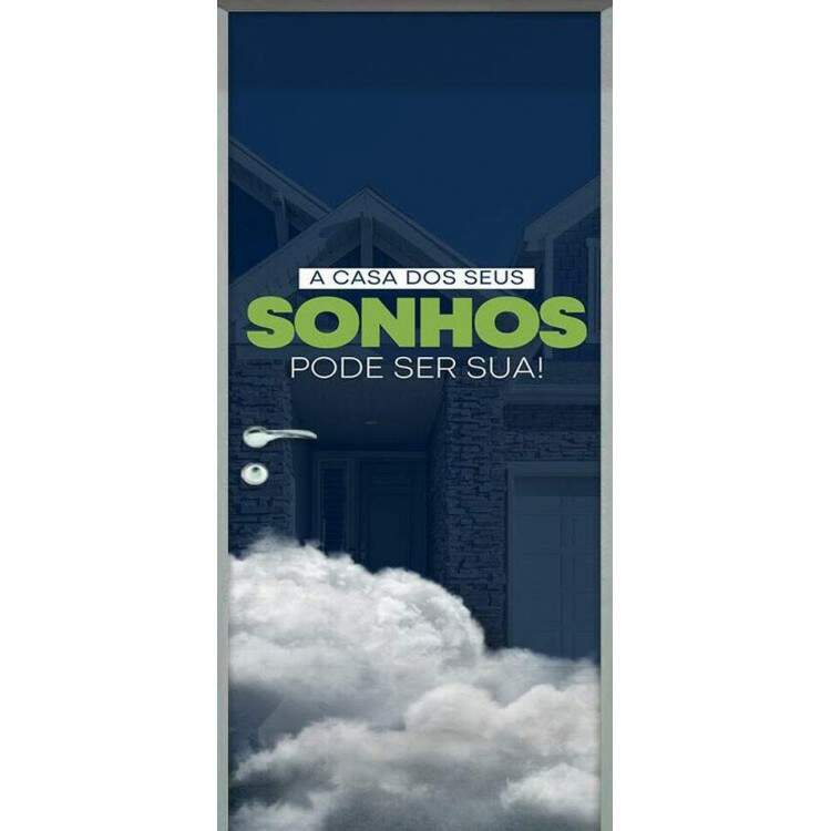 Adesivo Para Porta Para Imobliaria A Casa Dos Seus Sonhos