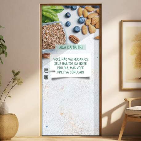 Adesivo Para Porta Para Nutricionista Dica Da Nutri