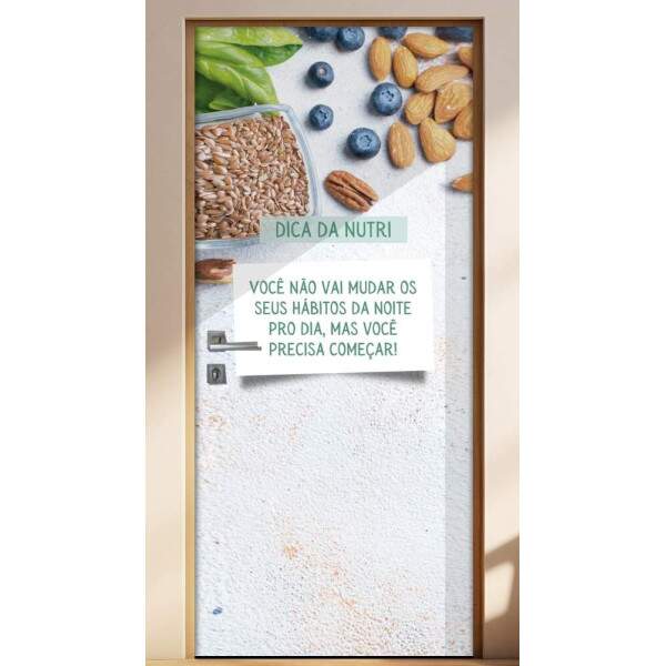 Adesivo Para Porta Para Nutricionista Dica Da Nutri
