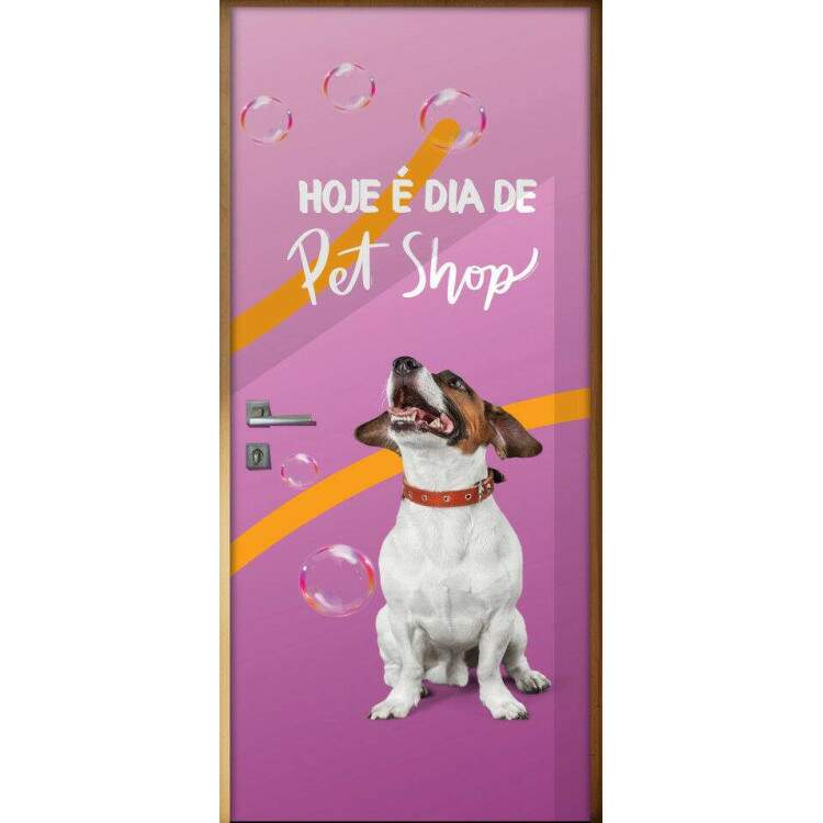 Adesivo Para Porta Dia De Pet Shop