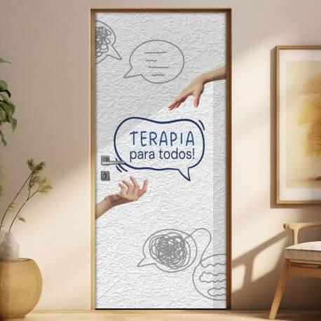 Adesivo Para Porta Para Psicologia Terapia Para Todos