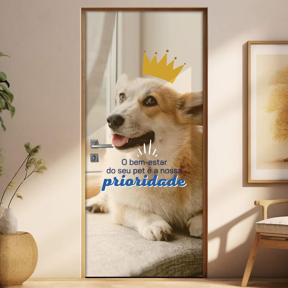 Adesivo Para Porta Para Veterinria Bem Estar Do Seu Pet