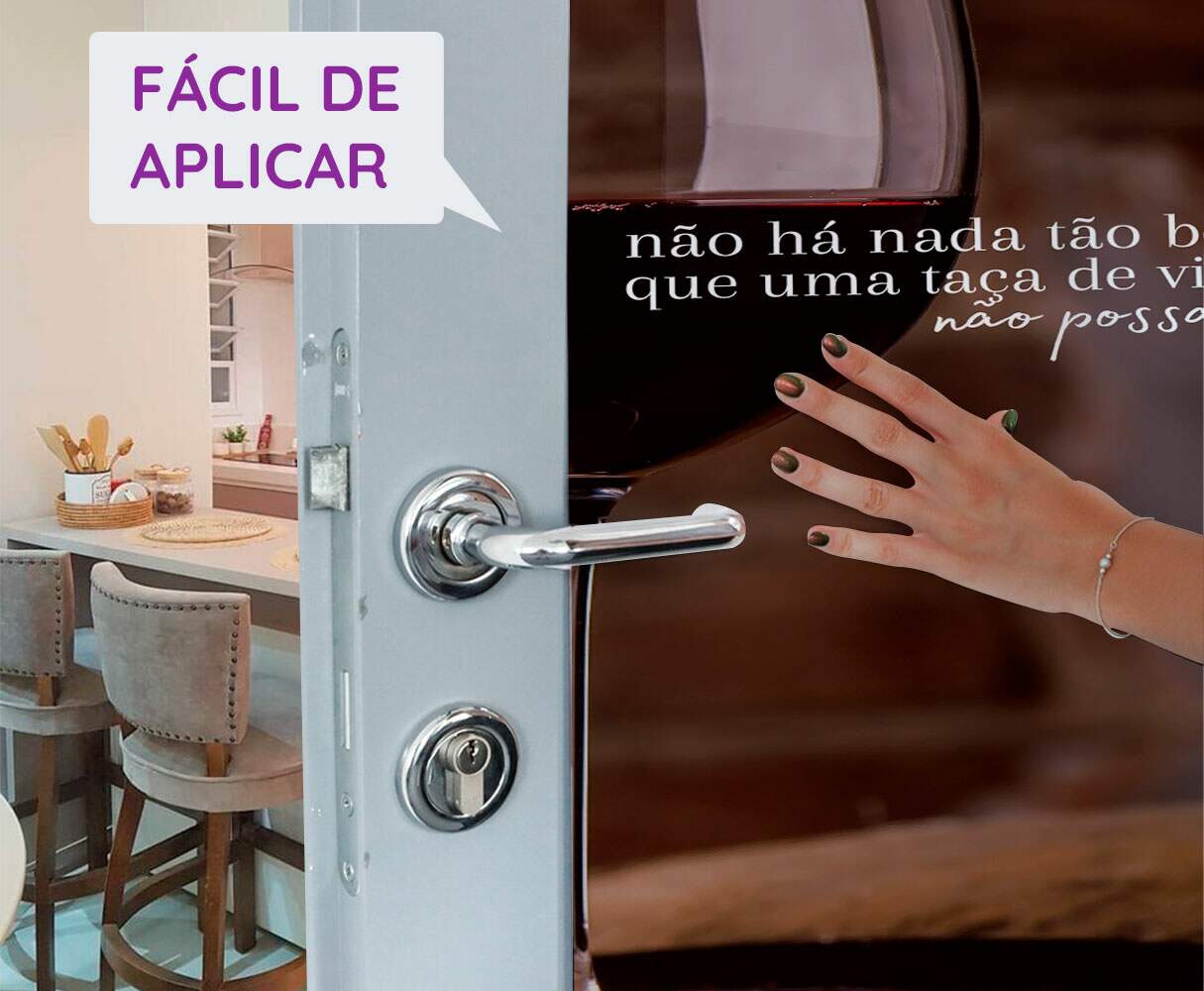 Adesivo Para Porta Ta�a De Vinho