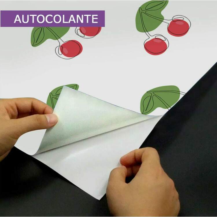 Papel de Parede Cereja Estilo One Line