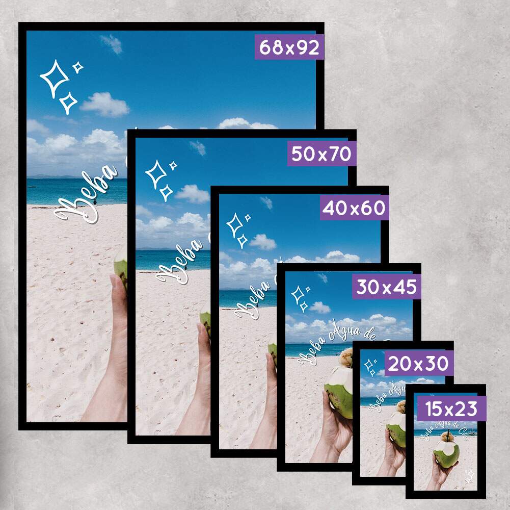 Quadro Decorativo Beba �gua de C�co