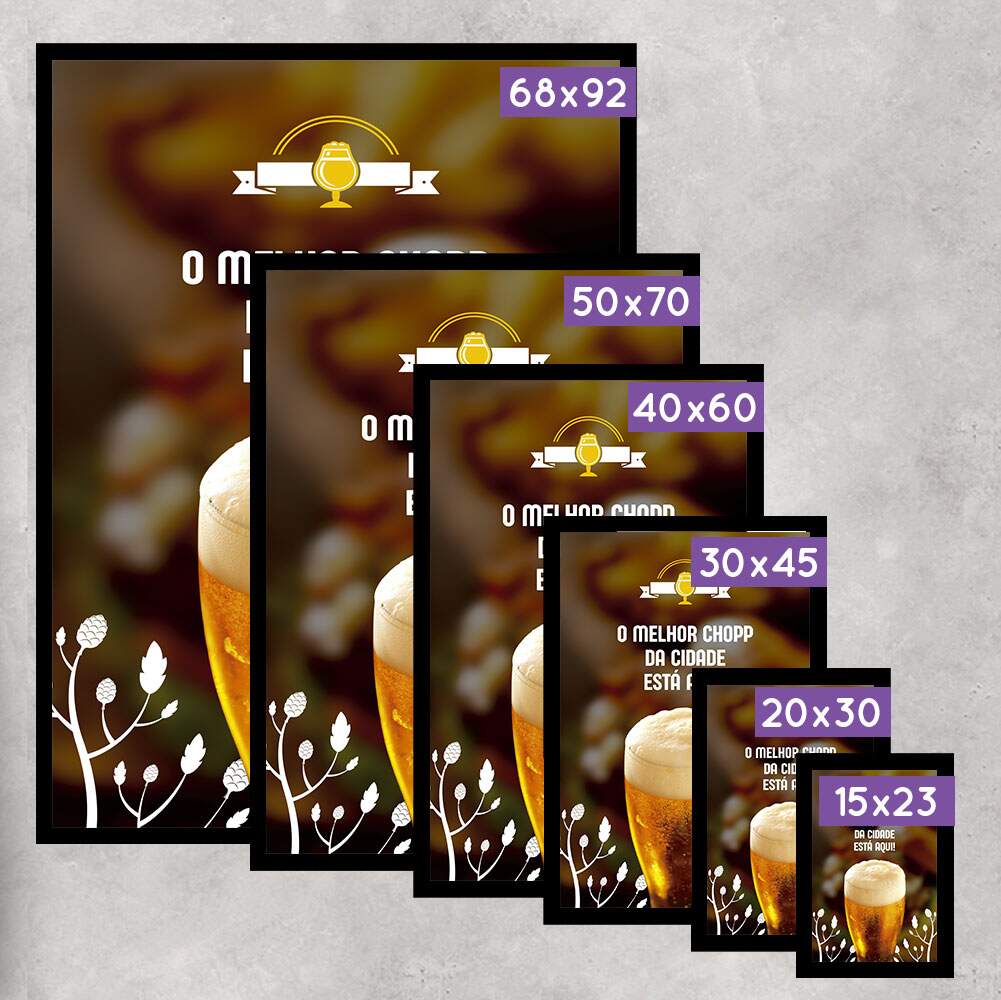 Quadro Decorativo para Bar O Melhor Chopp da Cidade