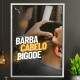 Quadro Decorativo para Barbearia Barba, Cabelo e Bigode