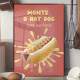 Quadro Decorativo Hot Dog