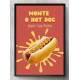 Quadro Decorativo Hot Dog