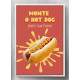 Quadro Decorativo Hot Dog