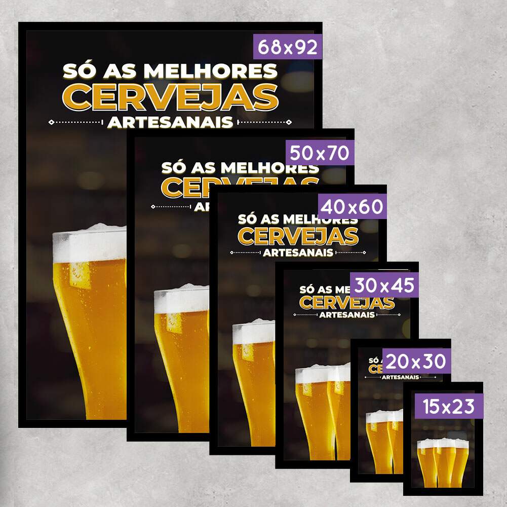 Quadro Decorativo para Bar Cervejas Artesanais