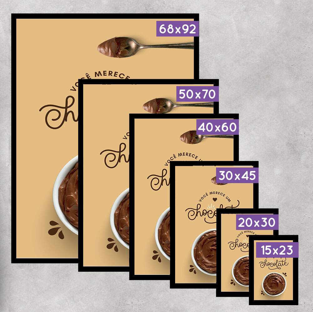 Quadro Decorativo Voc� Merece Um Chocolate