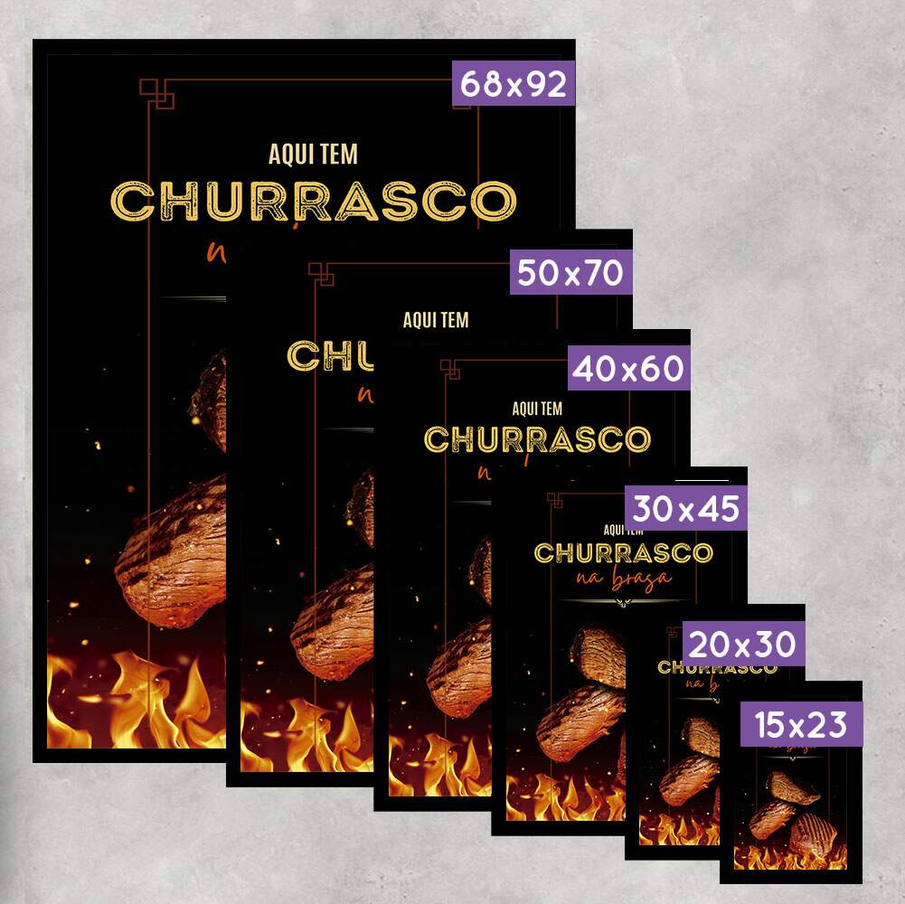 Quadro Decorativo Aqui Tem Churrasco Na Brasa
