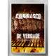 Quadro Decorativo Aqui Tem Churrasco de Verdade