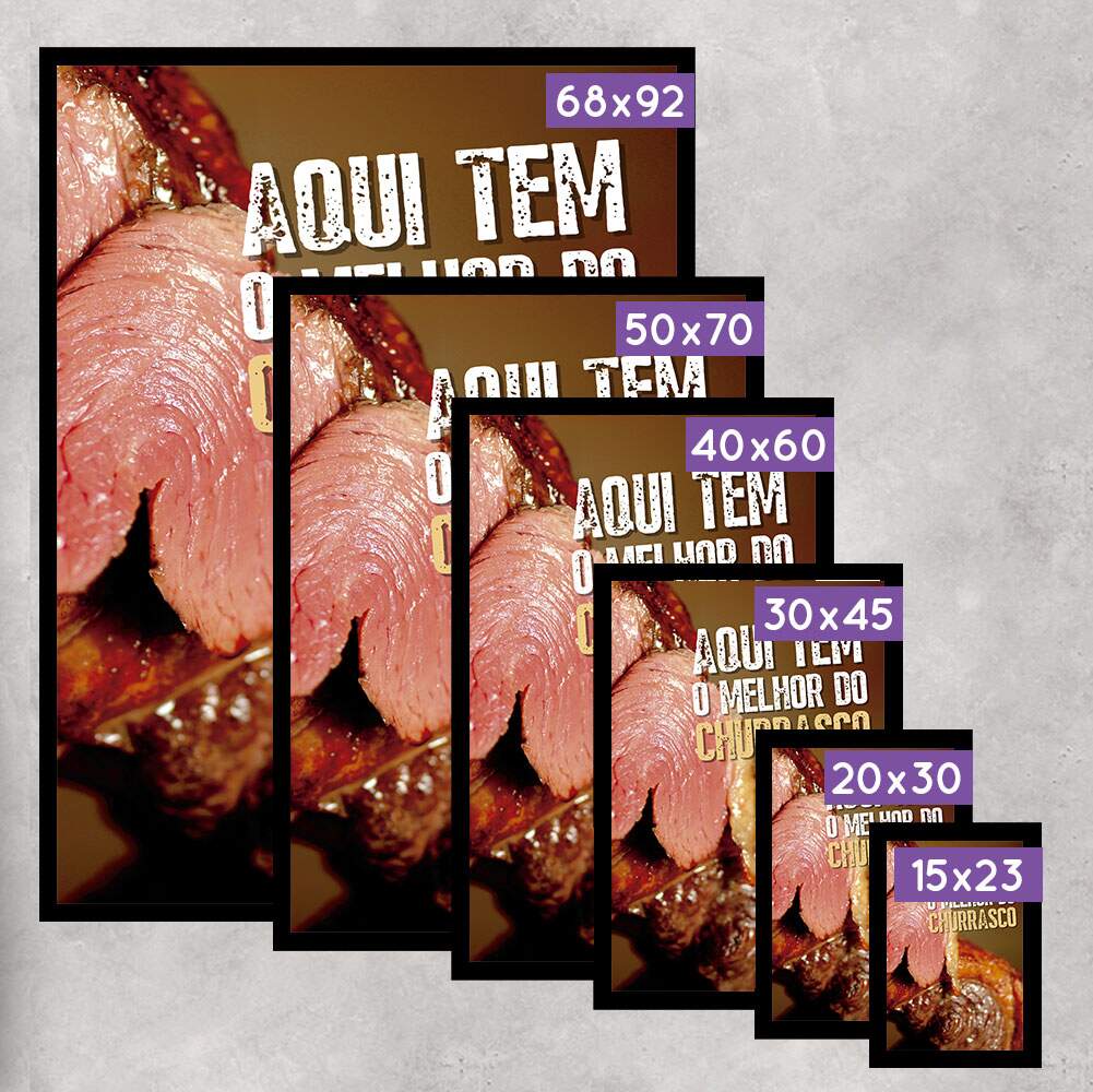 Quadro Decorativo Aqui Tem o Melhor Churrasco