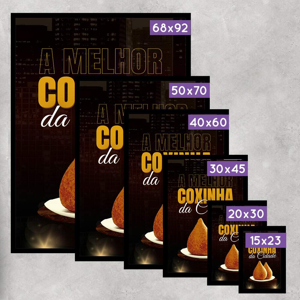 Quadro Decorativo A Melhor Coxinha da Cidade