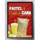 Quadro Decorativo para Pastelaria Pastel+Caldo de Cana