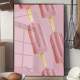 Quadro Decorativo para Sorveteria Picol� de Morango