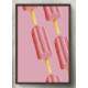 Quadro Decorativo para Sorveteria Picol� de Morango