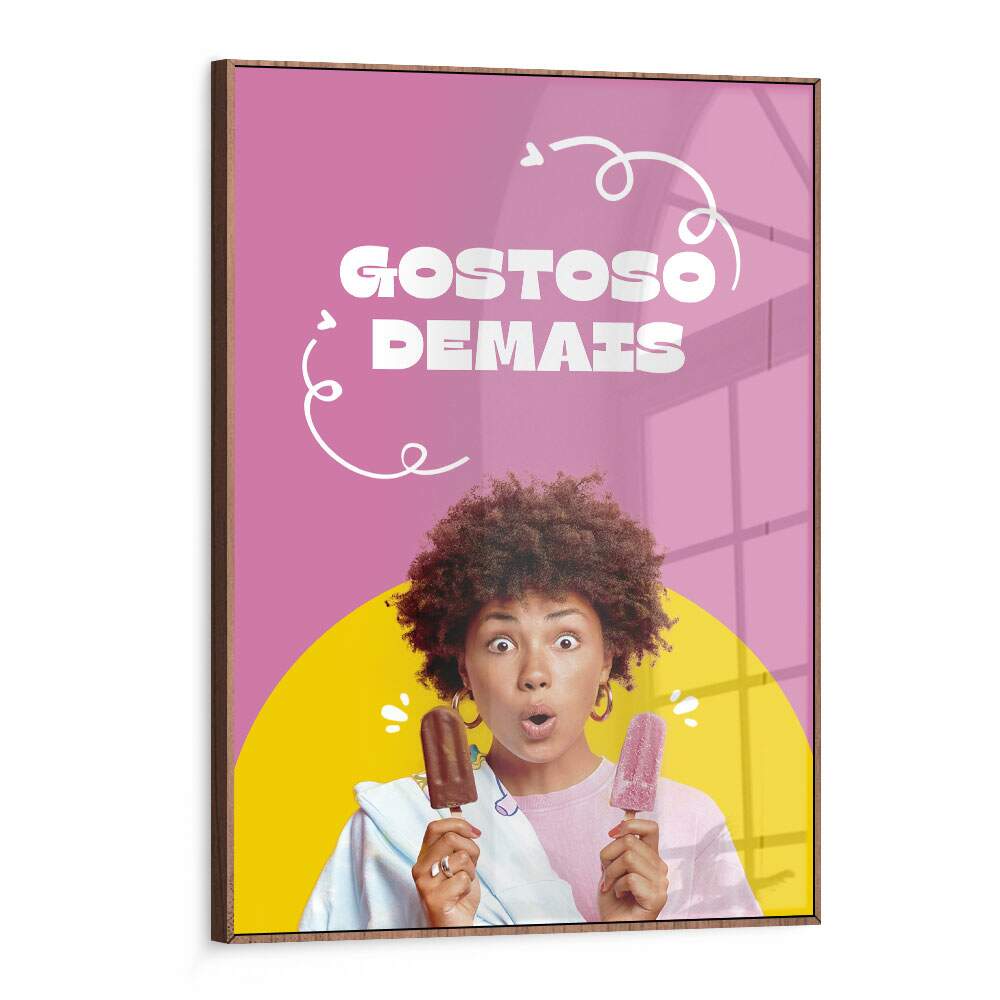 Quadro Decorativo para Sorveteria Picol� Gostoso Demais
