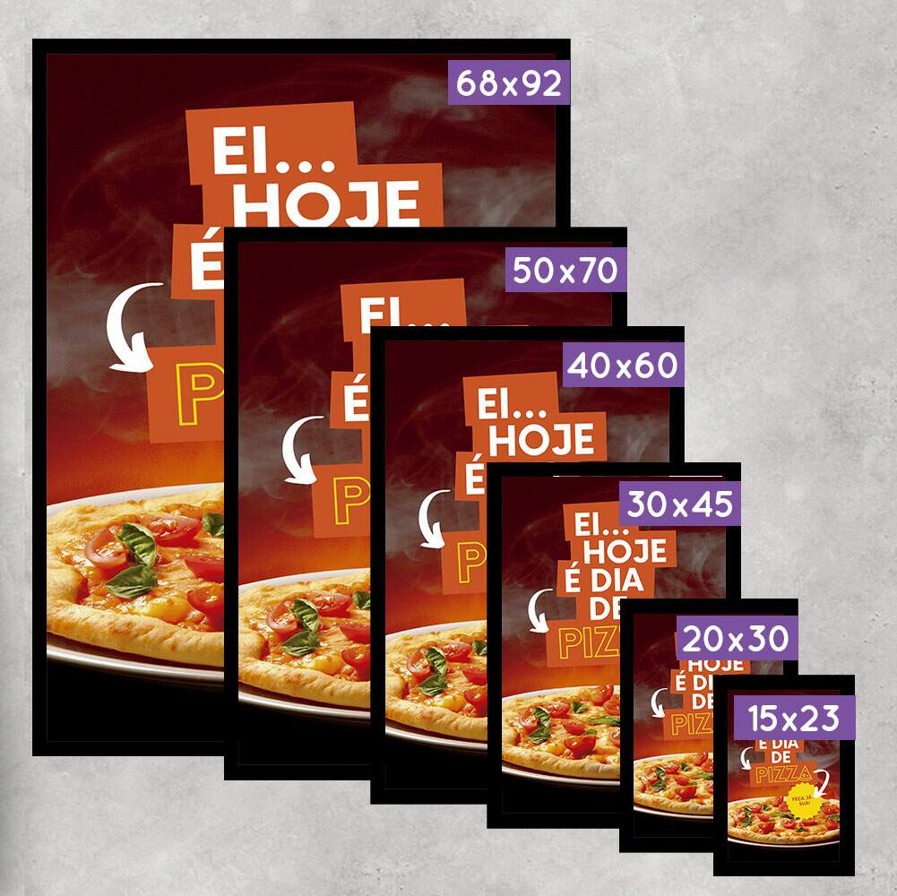 Quadro Decorativo para Pizzaria Hoje � Dia de Pizza