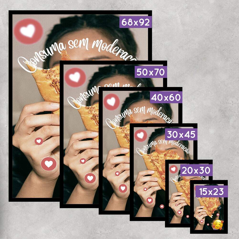 Quadro Decorativo para Pizzaria Consuma Sem Modera��o
