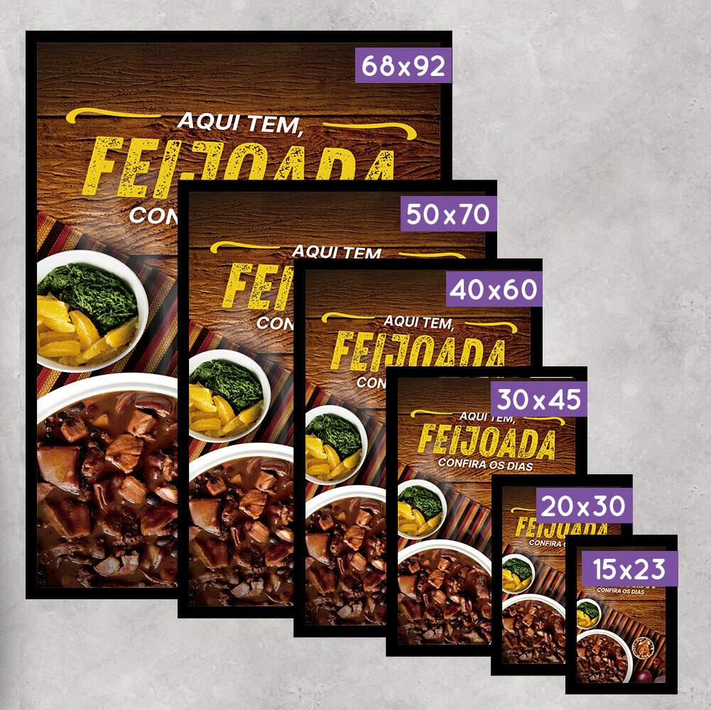 Quadro Decorativo para Restaurante Aqui Tem Feijoada