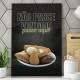 Quadro Decorativo para Restaurante N�o Passe Vontade
