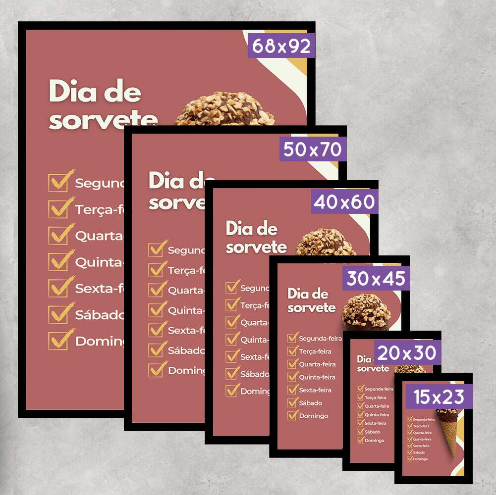 Quadro Decorativo para Sorveteria Dia de Sorvete