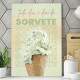 Quadro Decorativo para Sorveteria Todo Dia � Dia de Sorvete