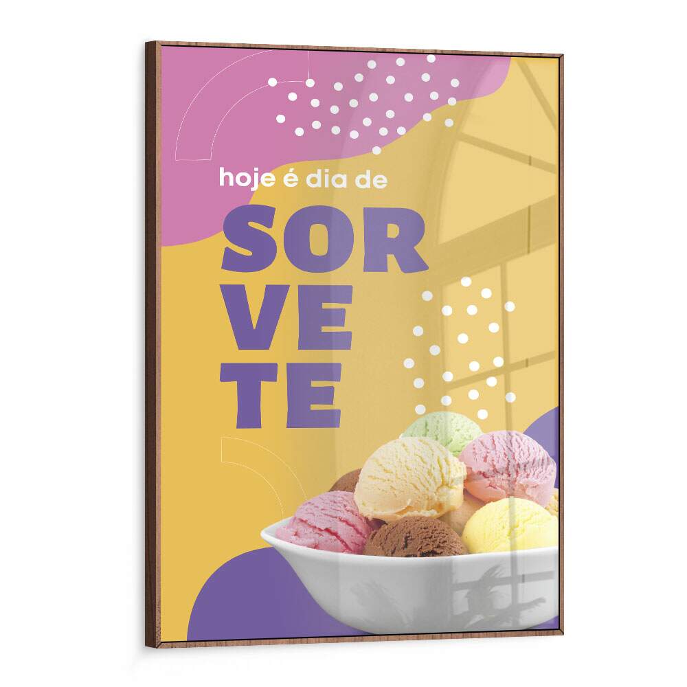 Quadro Decorativo para Sorveteria Hoje  Dia de Sorvete