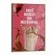 Quadro Decorativo para Sorveteria Voc� Merece um MilkShake