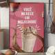 Quadro Decorativo para Sorveteria Voc� Merece um MilkShake