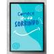 Quadro Decorativo para Dentista Comece Seu Dia Sorrindo