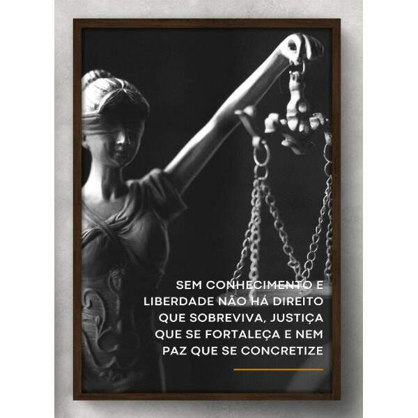 Quadro Decorativo para Direito Frase Filsofa