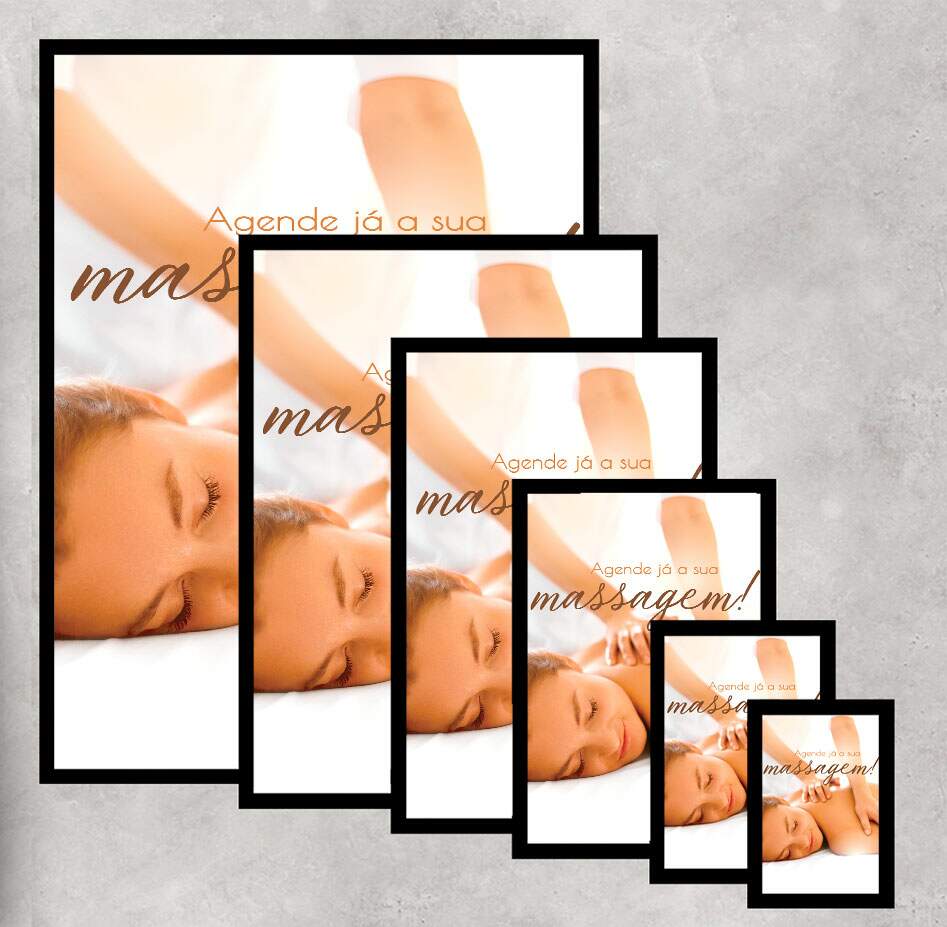 Quadro Decorativo para Est�tica Agende J� Sua Massagem