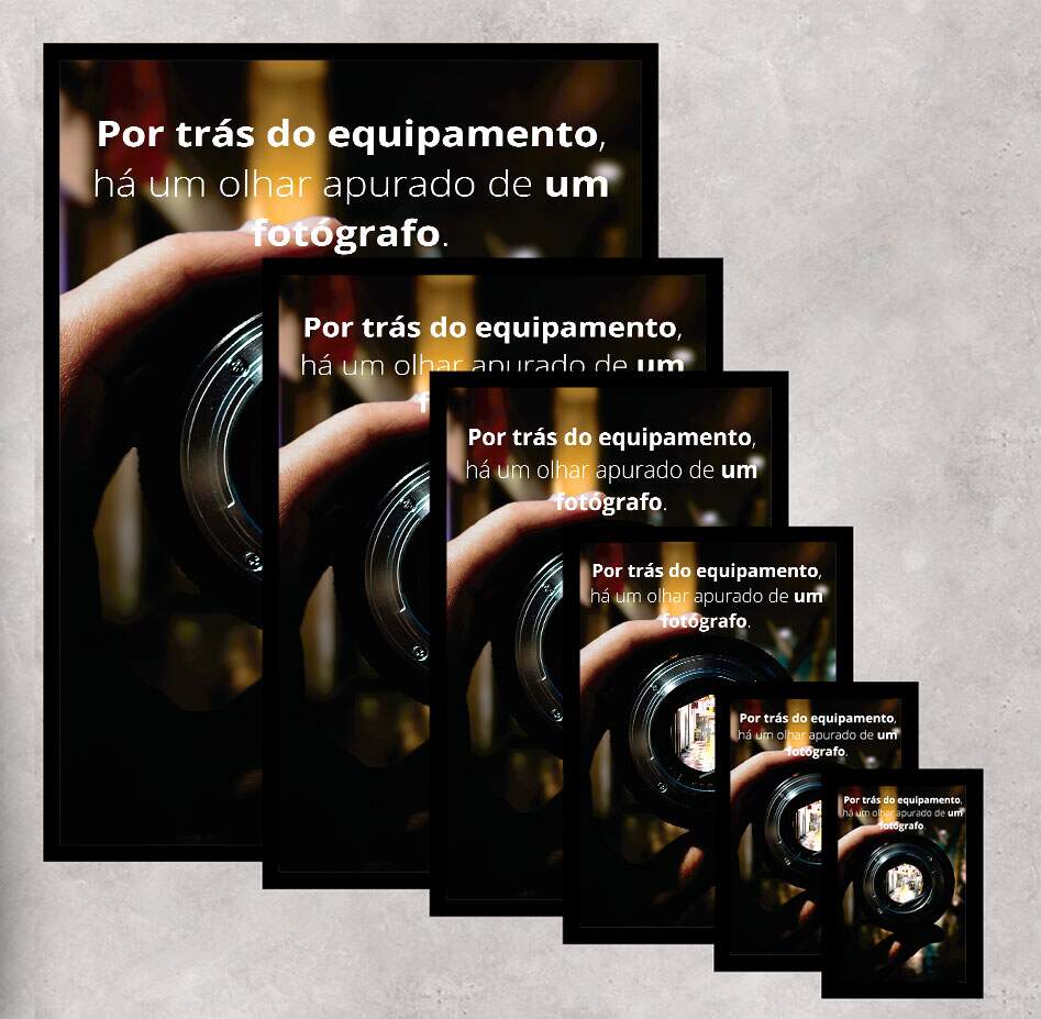 Quadro Decorativo Olhar Apurado de Um Fotografo