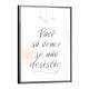 Quadro Decorativo Frase Voc� S� Vence Se N�o Desistir