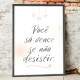 Quadro Decorativo Frase Voc� S� Vence Se N�o Desistir