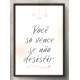 Quadro Decorativo Frase Voc� S� Vence Se N�o Desistir