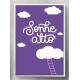 Quadro Decorativo Frase Sonhe Alto