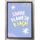 Quadro Decorativo Frase Sonhe, Planeje e Fa�a!